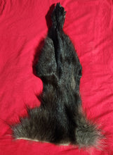 Load image into Gallery viewer, Black Wolf Rear Legskin - HAS FOOT AND CLAWS - WLF1108
